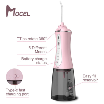 Mocel® Cordless Smart Water Flosser For Teeth, Gums, Braces