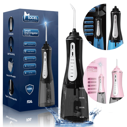 Mocel® Cordless Smart Water Flosser For Teeth, Gums, Braces