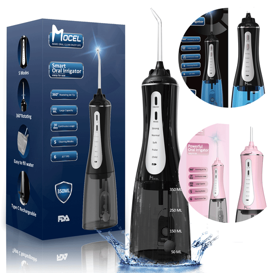 Mocel® Cordless Smart Water Flosser For Teeth, Gums, Braces