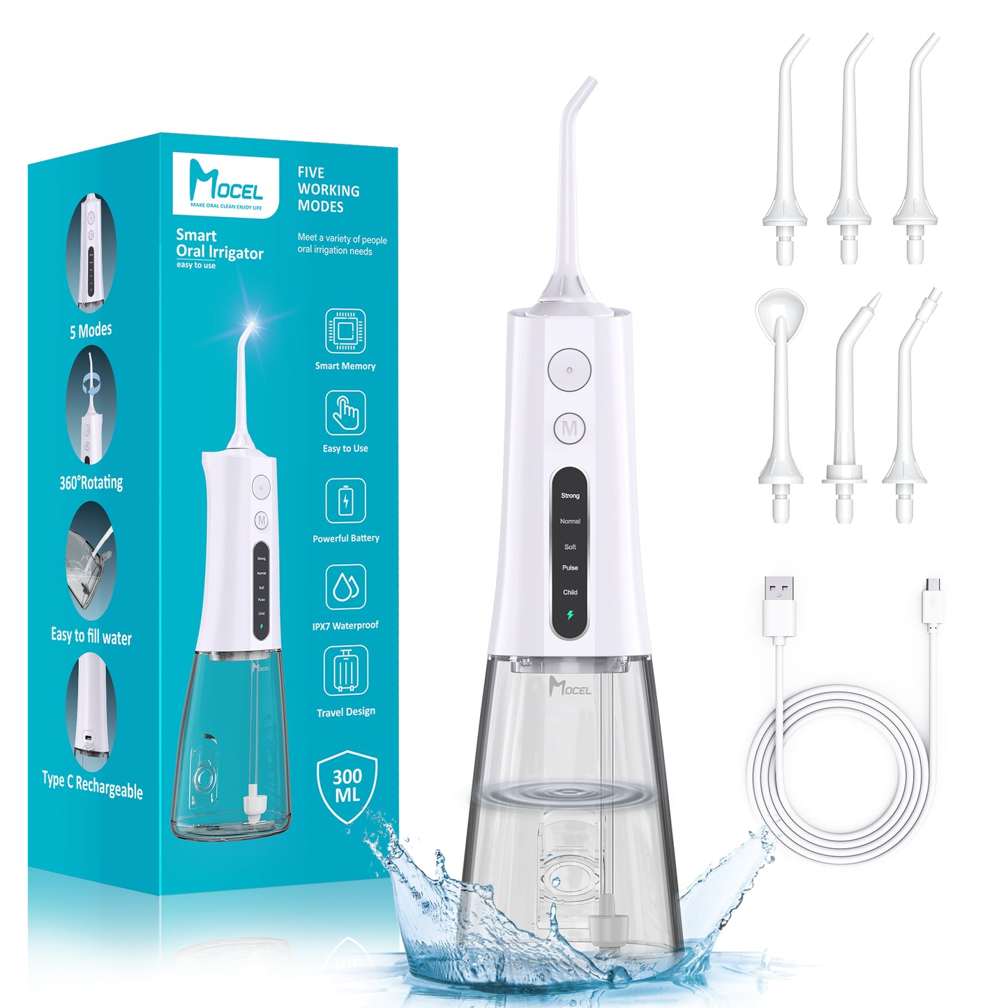 Mocel® Smart Electric Water Flosser