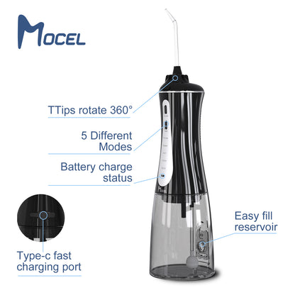 Mocel® Cordless Smart Water Flosser For Teeth, Gums, Braces