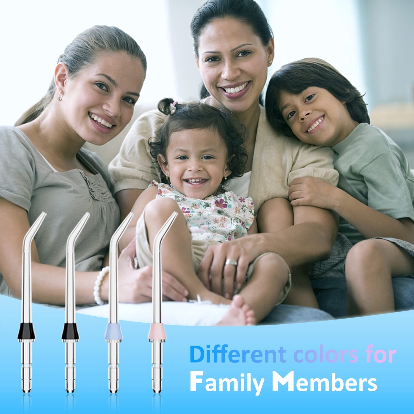4 PCS Water Flosser Pick , Includes Periodontal Tips and Orthodontic Tip